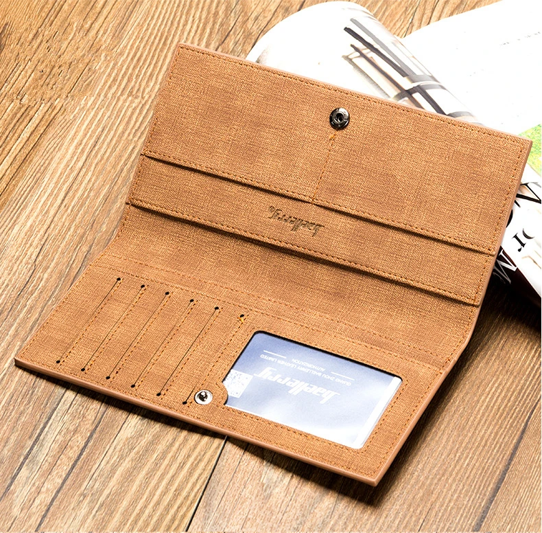 

Top Quality Leather Wallet Men Credit Card Purse Coin Pocket Vintage Thin Dollar Card Holder purses Male clutch cartera hombre