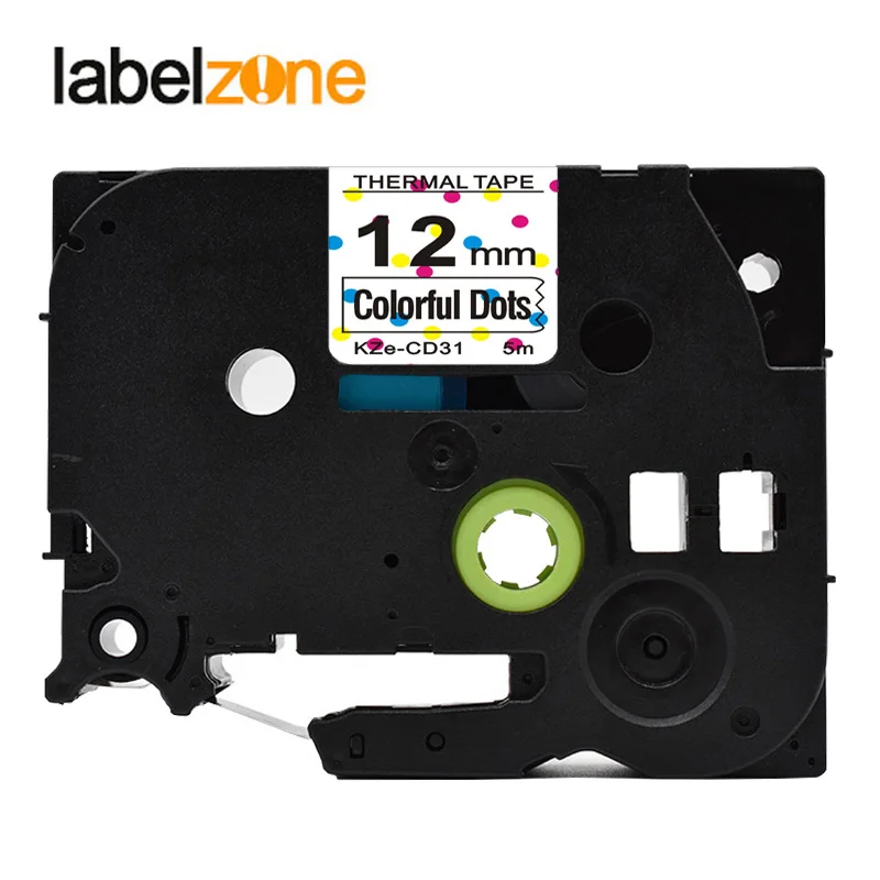 TZE231 лента для этикеток совместимая с принтерами Brother p touch цветочным узором 12 мм