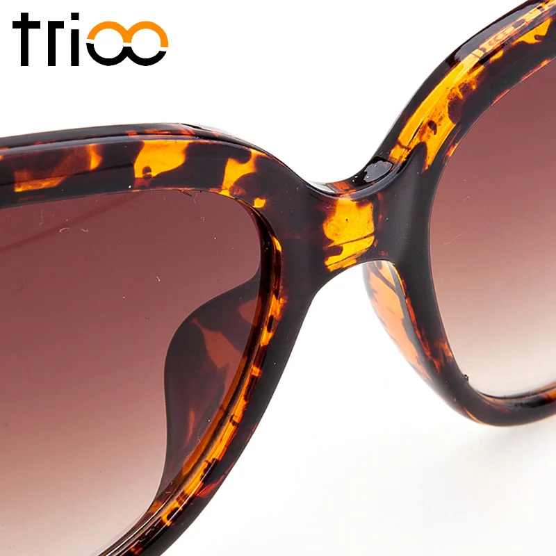 Солнцезащитные очки TRIOO женские квадратные с градиентными коричневыми линзами