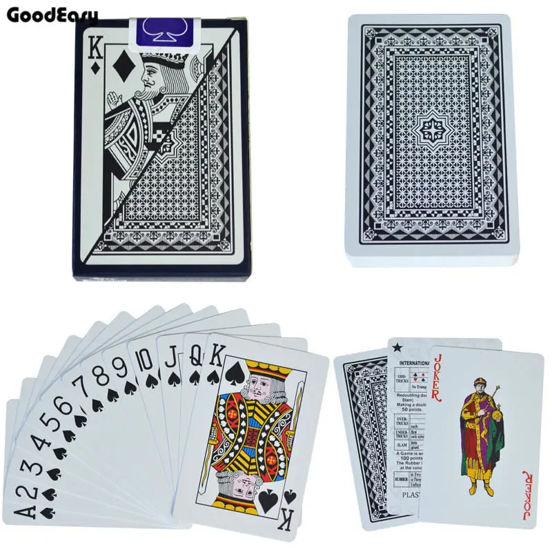 No.6939 Blue Пластиковые карты водоотталкивающие игральные карты Техасский Холдем игральные карты черный Jack пластиковая игровая карта покер карты игра, настольная игра 58*88 мм карты - Цвет: No.6939 Blue