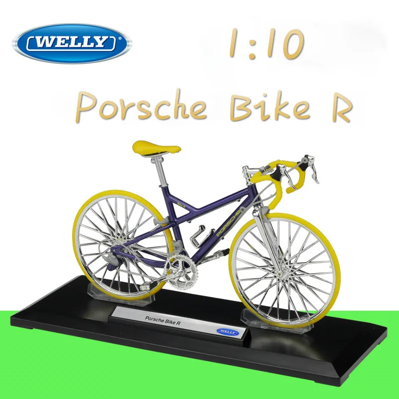 WELLY 1:10 металлическая классическая модель велосипеда Porsch/BMWAudi шоссейный велосипед
