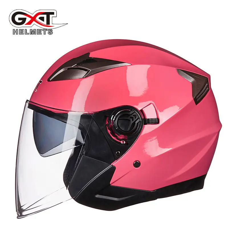 GXT 708 мотоциклетный шлем с открытым лицом полузащитный линзы из АБС-пластика