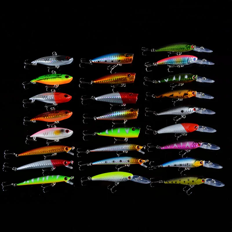 25 шт./партия рыболовные приманки 4 вида|lure crankbait|fishing lurecrankbait lure |