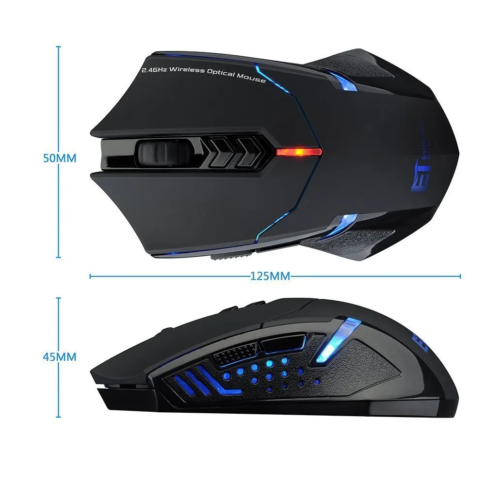 FELYBY Беспроводная Бесшумная игровая мышь 2 4G компьютерные беспроводные мыши 2400