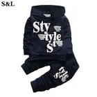 2018 Осенняя модная одежда, одежда для детей, детская повседневная одежда, футболка с длинным рукавом и брюки, костюм для детей k1