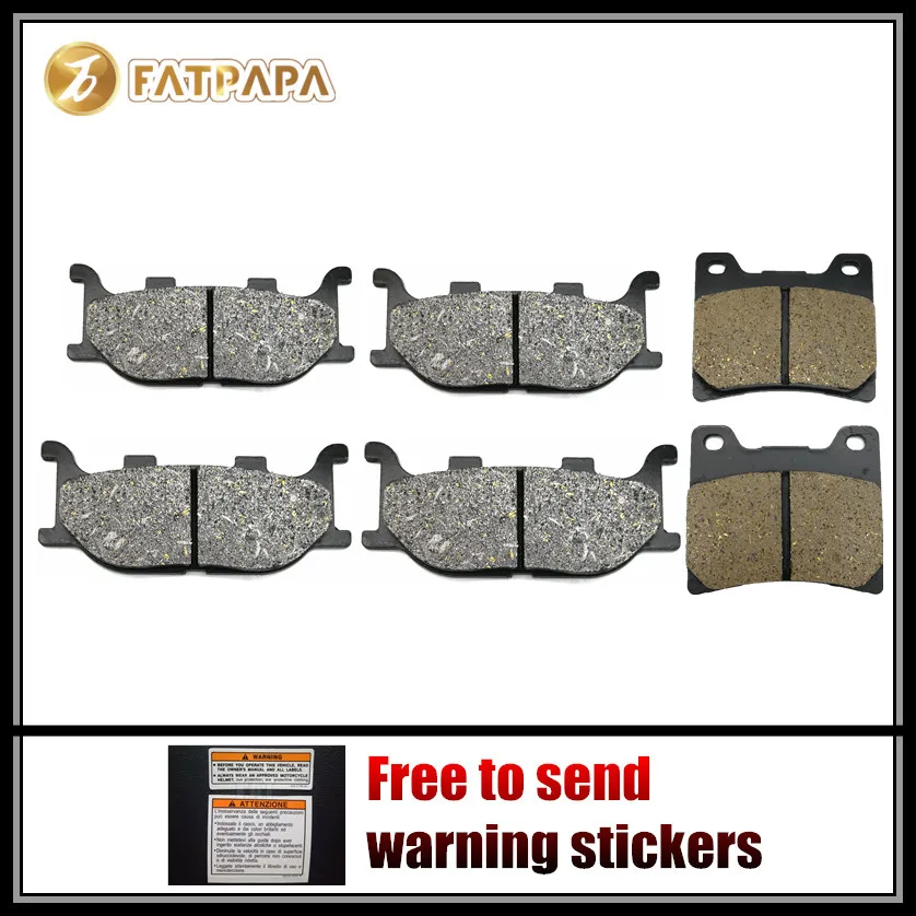 Motor Accessories FL + FR + R Brake Pads for YAMAHA 1100 XVS Dragstar XVS1100 2000 2001 2002 2003 2004 2005 2006 2007 1999-2008