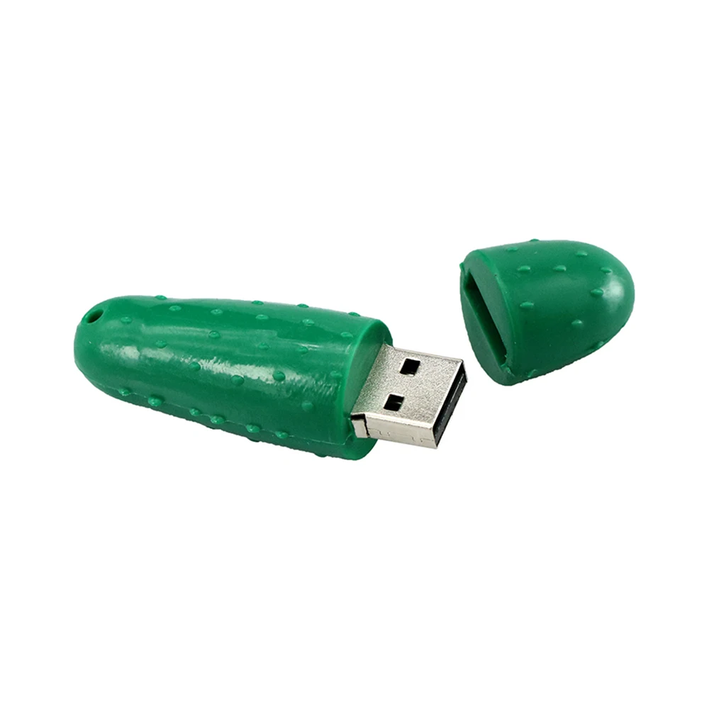 USB флеш накопитель в виде мультяшных овощей огурцов 256 ГБ 128 64 32 флешка с реальной