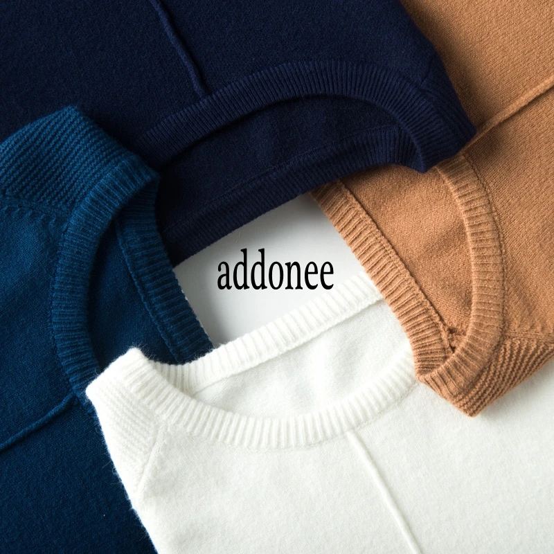 2018 New Style High Quality Autumn Winter Women Cashmere Wool Sweater Pullovers Warm Big Size Solid O-Neck Oversize Casual Wild | Женская