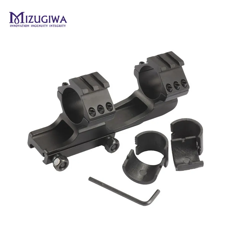 MIZUGIWA Cantilever Rifle Scope Mount w Dual 30mm Ring Adapters Heavy Duty Picatinny Rail Weaver Pistol Airsoft | Спорт и