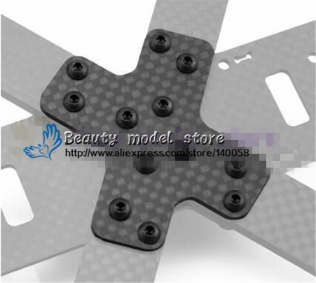 Армирующая нижняя пластина из чистого углеродного волокна для FPV mini drone cross