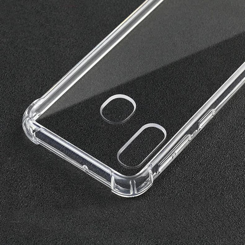50PCS/LOT Shockproof Clear Transparent PC Back TPU Bumper Scratch Protection Case Cover for Samsung galaxy A20E | Мобильные телефоны