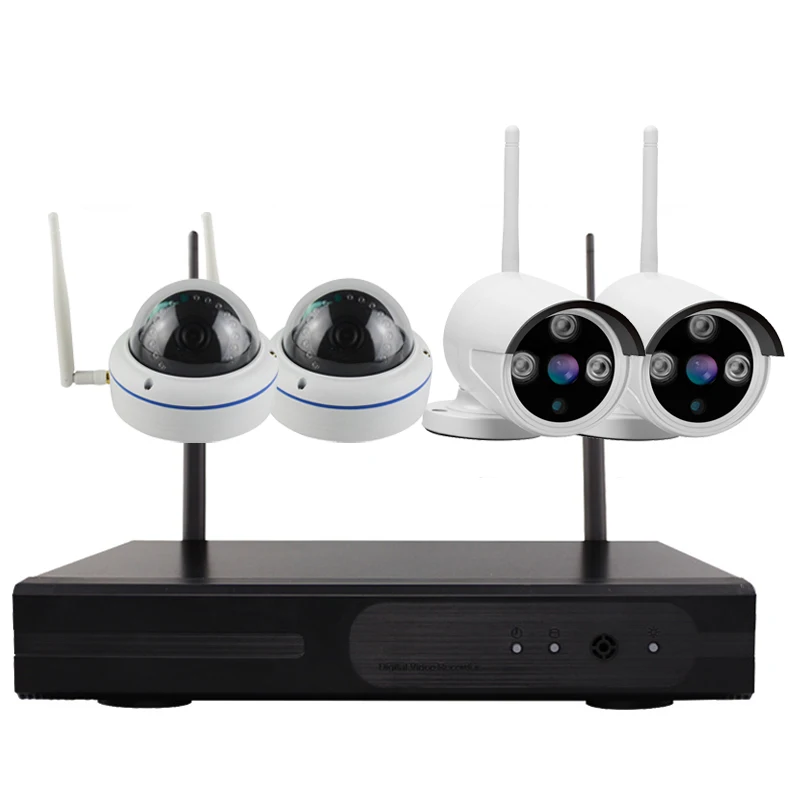 Wi Fi безопасности Камера Системы 4CH NVR комплект 4 шт. 2MP 1080P HD открытый и закрытый IP