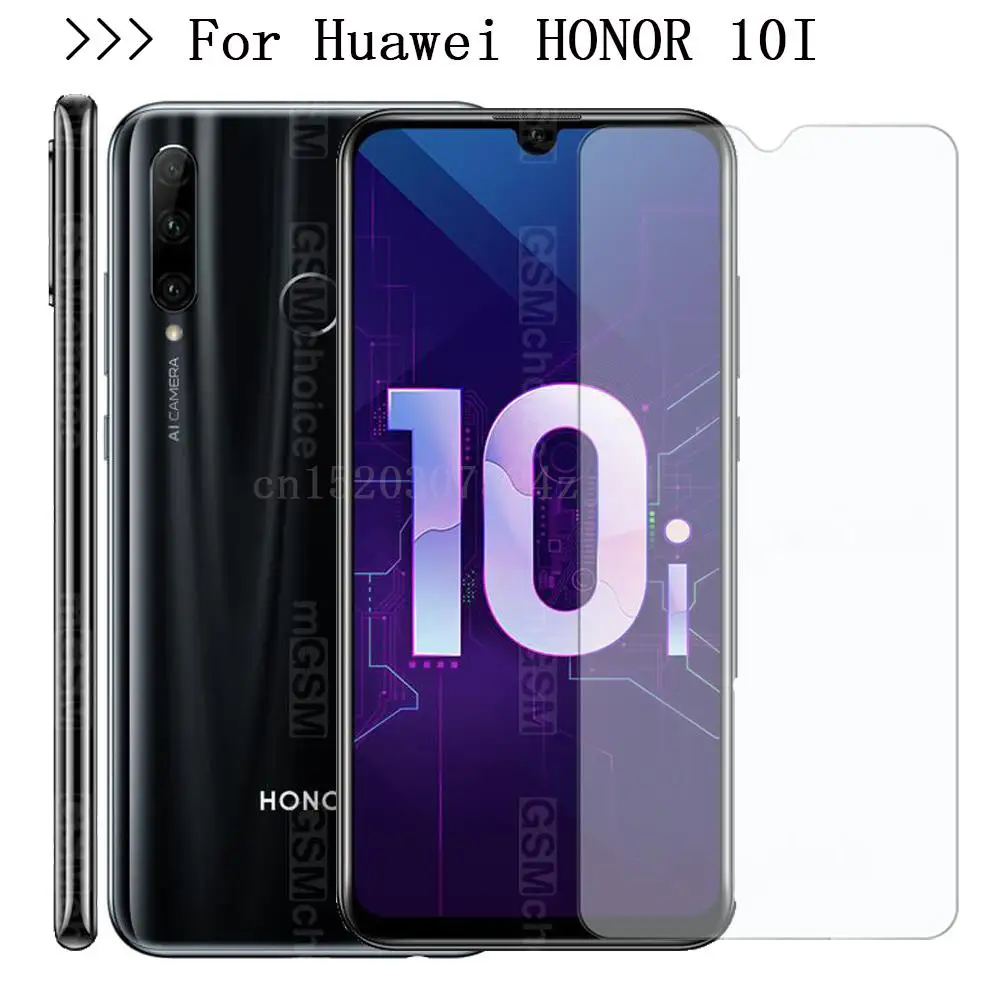 Защитное стекло для экрана huawei HONOR 10I c закаленным стеклом 10i|Защитные стёкла и