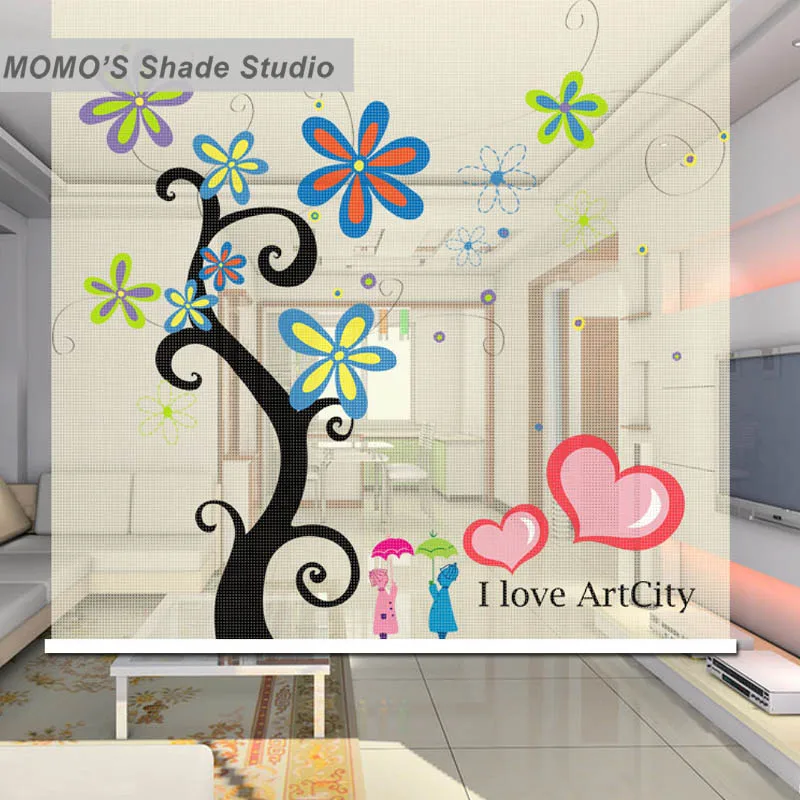 MOMO Roller Blinds Blackout Design Window Painting Curtains Shades Thermal Shutter Fabric Custom Size Alice 324 | Дом и сад