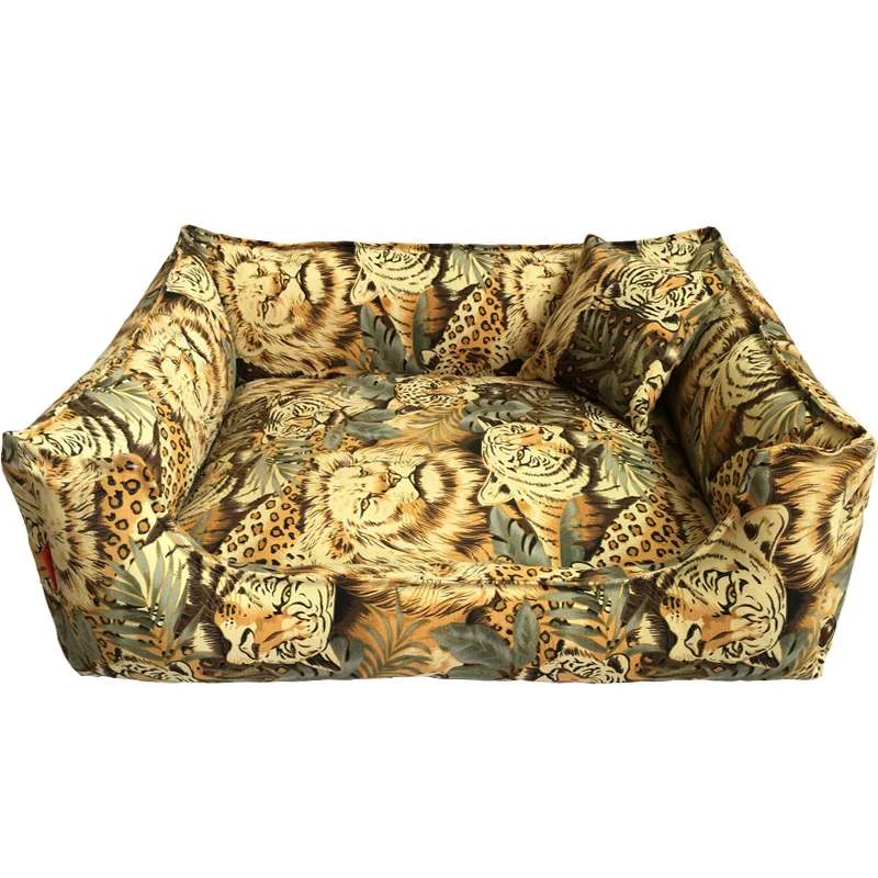 Precio Animal Perro Cama Y Sofás Mascota Perrera Lona De Algodón Oso De Peluche Almohada De Nidos Y Cubierta Incluida