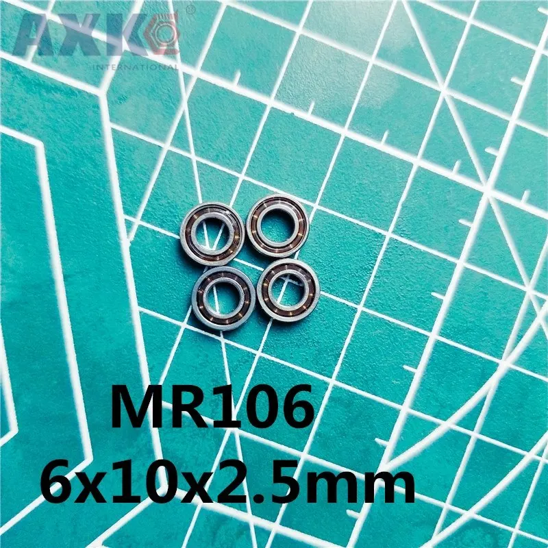 AXK 10 шт. MR106 L 1060 6x10x2 5 мм Открытый Глубокий шарикоподшипник Миниатюрный подшипник