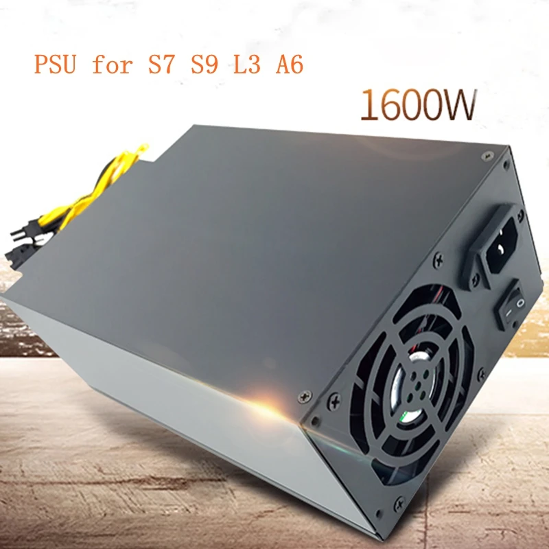 ANTMINER S9 Asic Bitcoin power Supply 12V 1600w mining case antminer S7 L3+ A3 APW3 video card Special Miner psu 90 Gold |