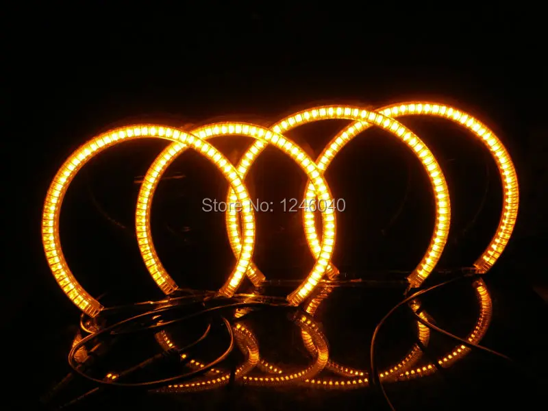 Белый и янтарный двухцветный светодиодный указатель поворота DRL комплект с