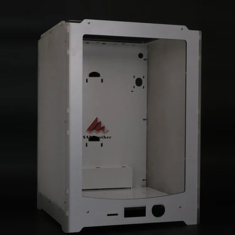 3d рамка для принтера, алюминиевая пластиковая акриловая коробка, совместимая с Ultimaker Um2+ расширенный чехол с 2 висячими отверстиями для нити