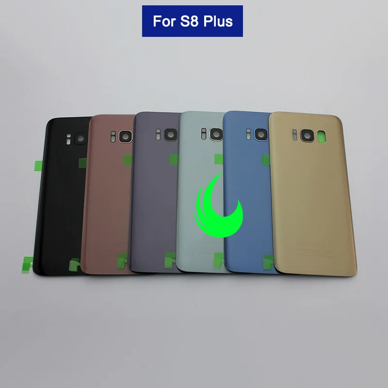 

Original Rear Glass Housing Case For Samsung Galaxy S8 Plus G955F Back Battery Cover Door For Samsung S8+ Back Glass w Lens