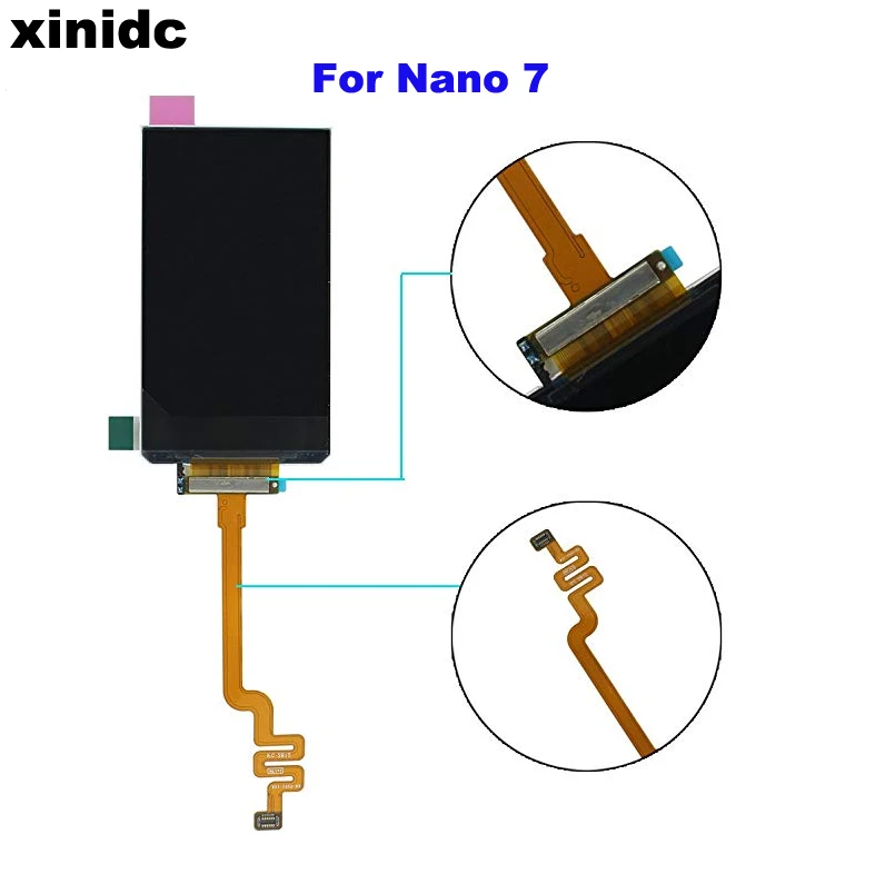

Xinidc 5 Pcs AAA quality LCD Display Screen Replacement For iPod Nano 7 7th Gen LCD Display Screem Free Shipping