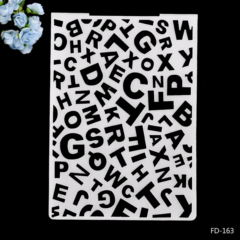 

2019 New Arrival Scrapbook Single Letter DIY Paper Scrapbooking Craft/Card Making Decoration Plastic Embossing Folder