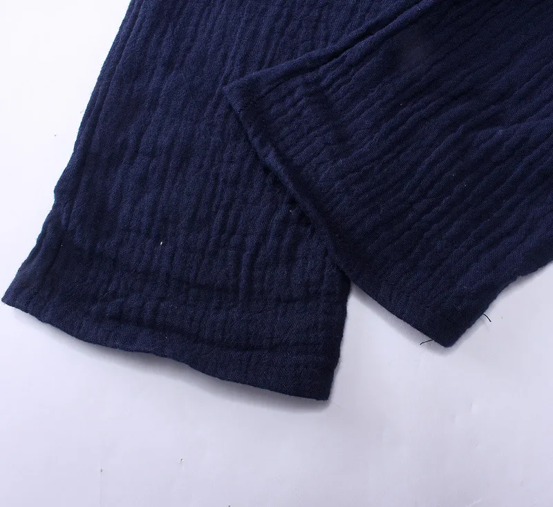 Новинка 2018 летние однотонные льняные плиссированные детские брюки до колен для