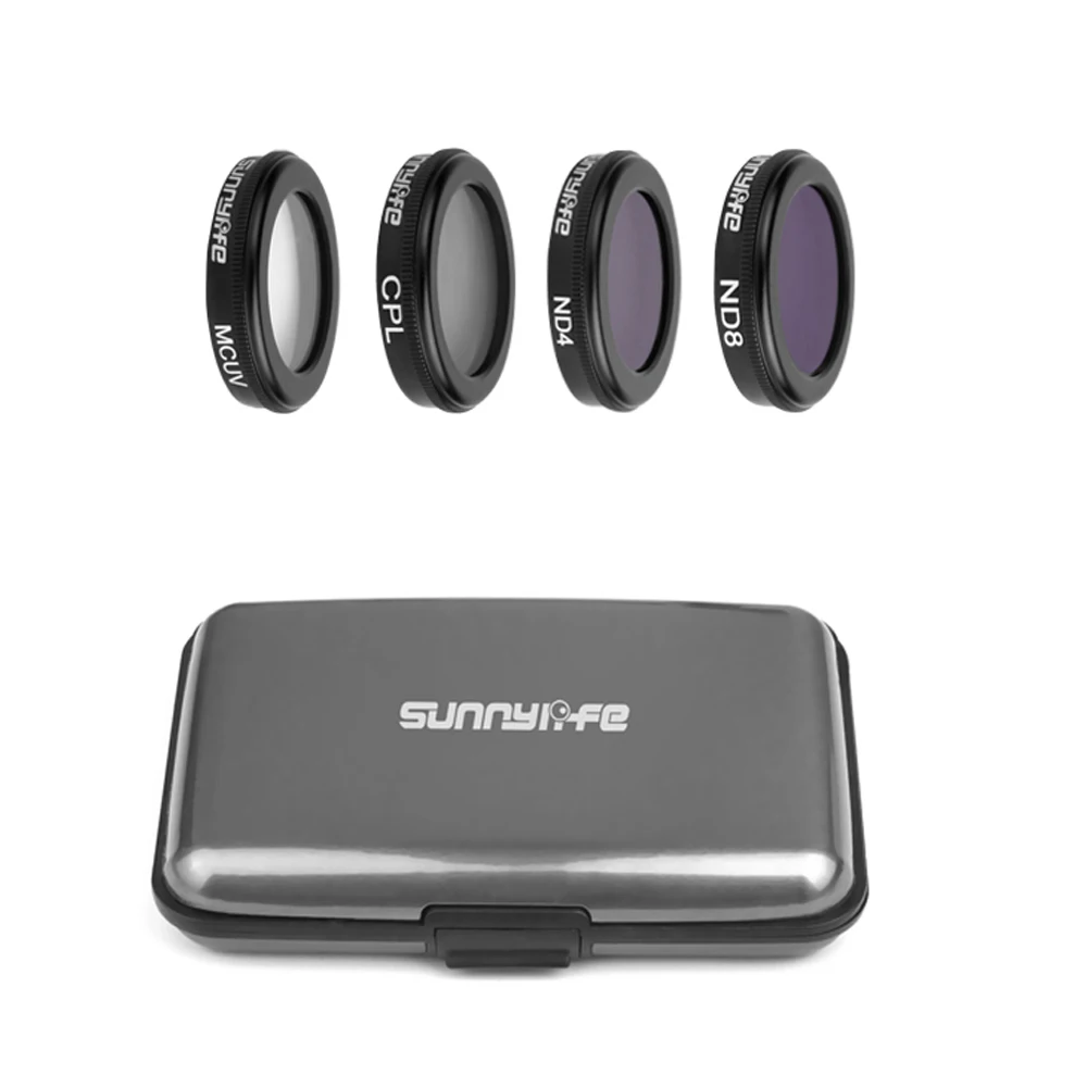 Набор фильтров для объектива камеры sunnylife DJI Mavic 2 Zoom kit MCUV/CPL/ND4/ND8 для DJI Mavic 2 Zoom Drone аксессуары - Цвет: MCUV CPL ND4 ND8