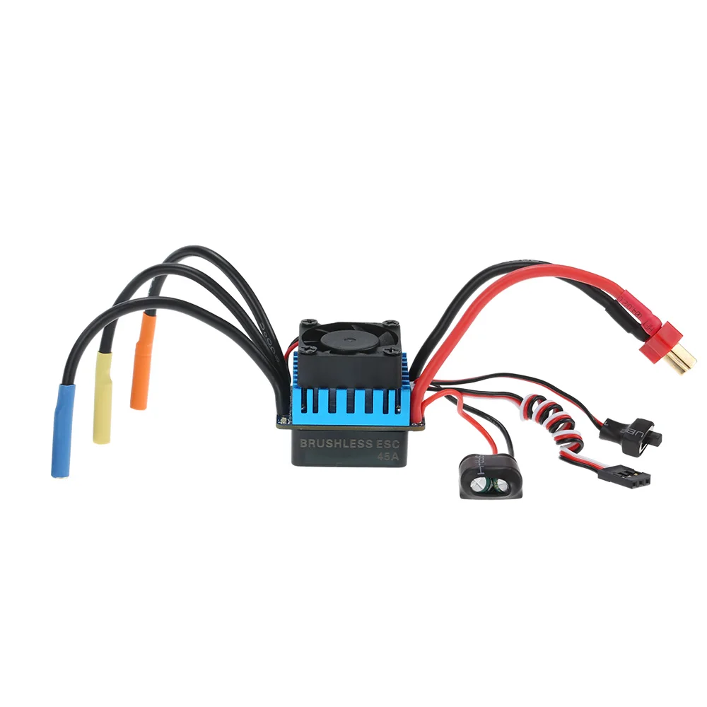 Превзойти хобби 3650 3300kv бесщеточный Двигатель и 45a ESC индикатор программирования