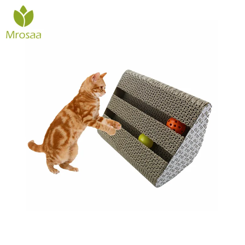 Mrosaa кошка игральные Мячи игрушка скребок кошачья доска царапины забавная