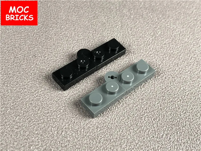 10 шт./лот MOC кирпичи шарнирная пластина 1x4 поворотный верх/основание подходит для