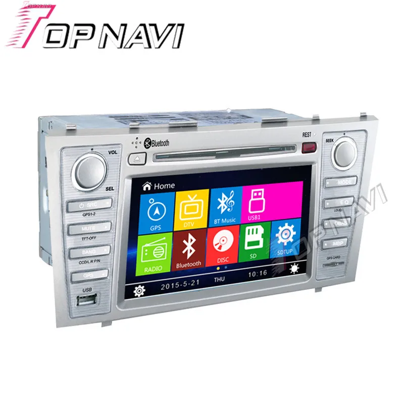 Автомобильная Мультимедийная система Topnavi 7 дюймов DVD GPS для Toyota Camry 2007 2008 2009 2010 2011