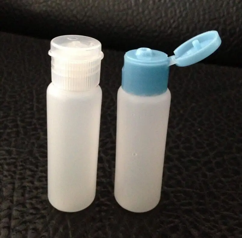 300pcs/lot 25 ml Squeeze Plastic Bottles With 4 Color Easy Flip Top Facial Cleanser Portable Travel Jar Wholesale | Красота и