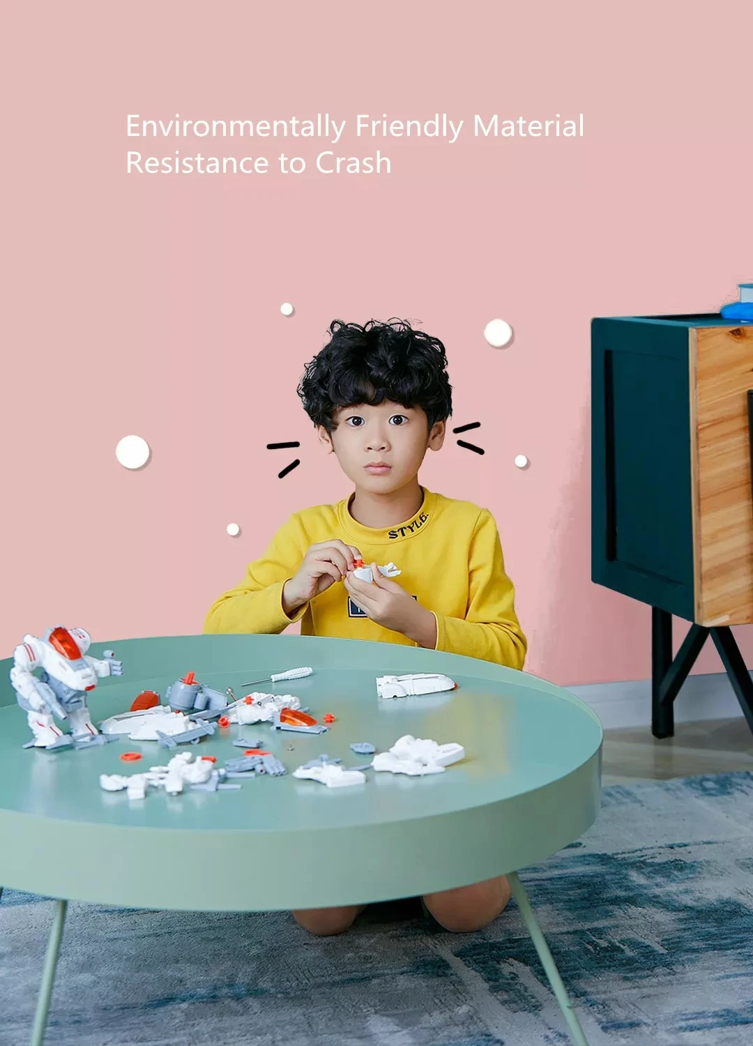 Xiaomi Mijia Youpin Bravokids робот строитель DIY строительные блоки РОБОТ строительство и кодирование комплект 54 в 1 костюм
