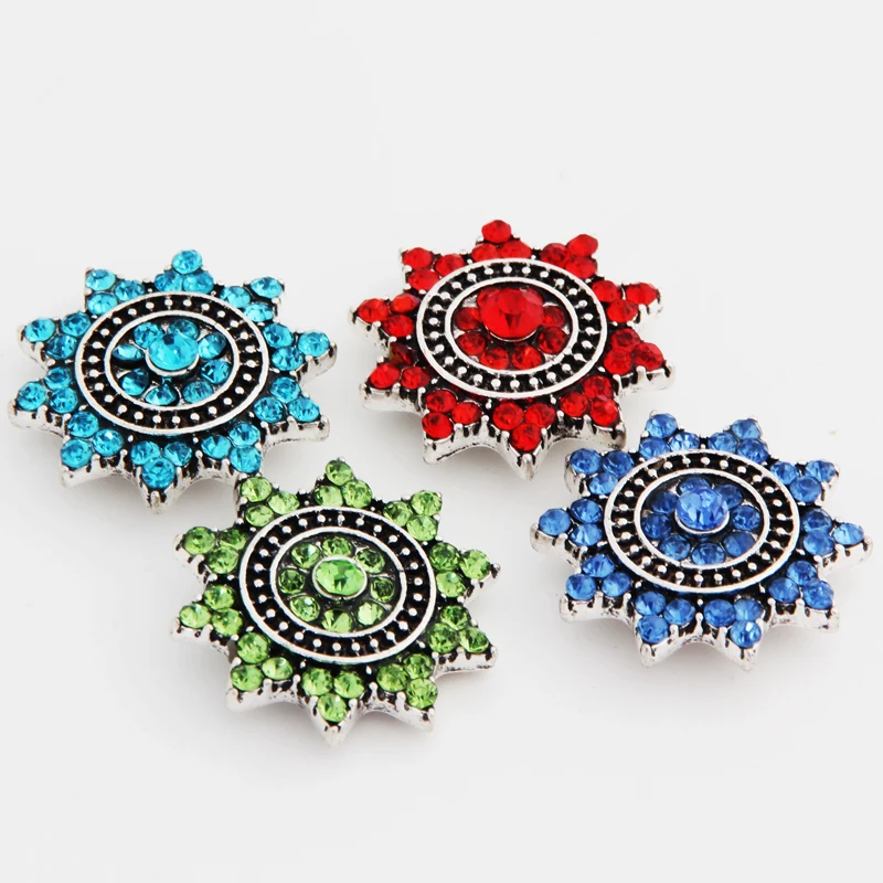 Лидер продаж KZ1196 элегантные солнцезащитные Стразы 18 мм кнопки подходят для самостоятельного изготовления красивые защелки браслеты ожерелья ювелирные изделия оптовая продажа