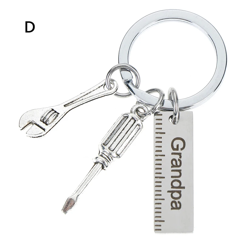 1 шт. гравированный безопасный для папы автомобильный брелок металлические