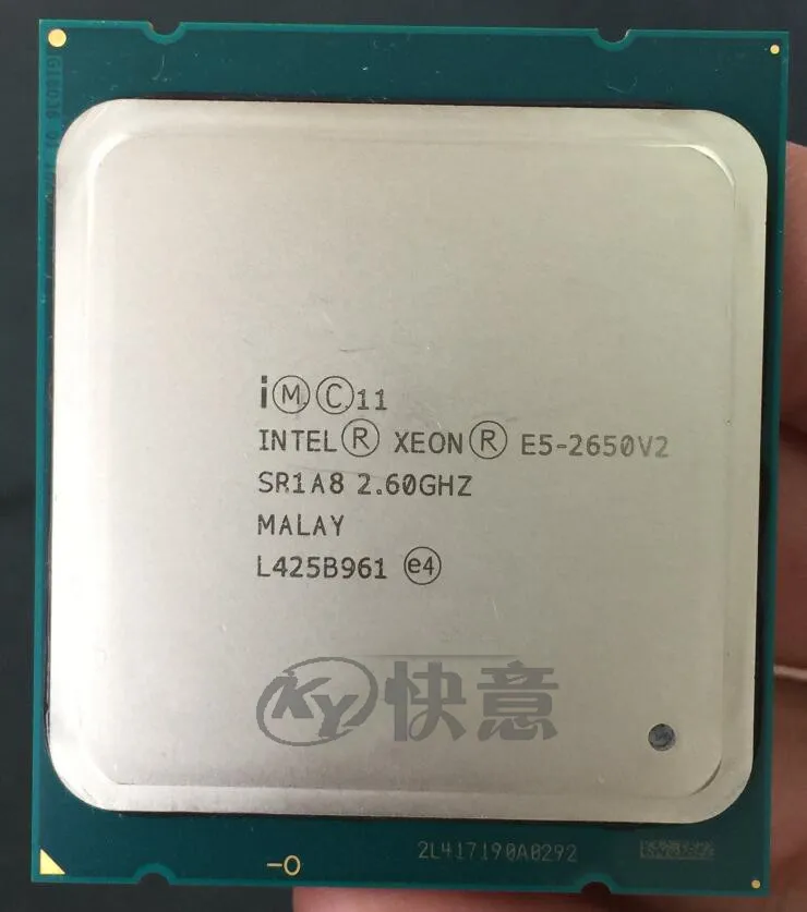 Процессор Intel Xeon E5-2650 V2 E5 2650 V2 Процессор 2,6 SR1A8 LGA 2011 Восьмиядерный процессор Настольный e5 2650V2 нормальной работы