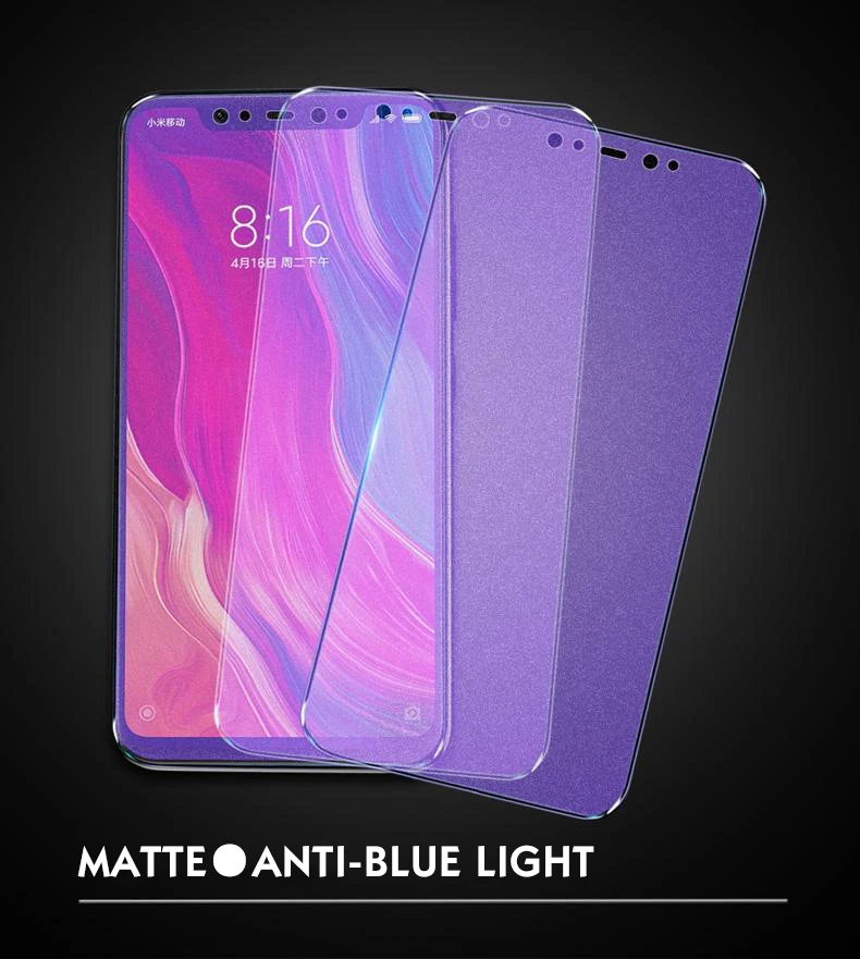 2 шт./лот, матовое закаленное стекло для xiaomi mi 8 SE lite, Защита экрана для xiaomi 8 lite SE 6D, закаленное стекло с защитой от синего света, светильник