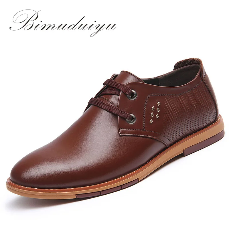 BIMUDUIYU Spring Autumn Men's Basic Business Casual Driving Shoes Minimalist Style Solid Simple Comfortable Breathable Male Flat | Обувь