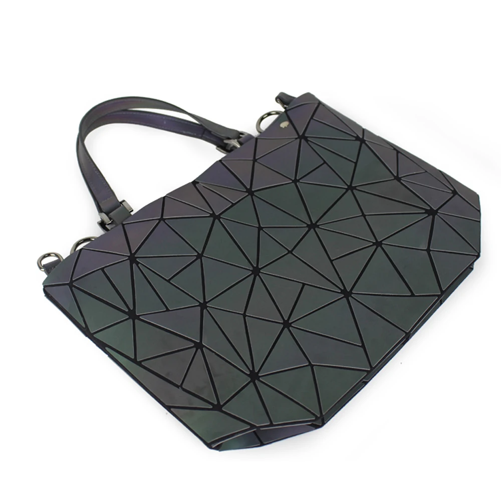 Модные женские сумки-мессенджеры светящаяся сумка с геометрическим рисунком