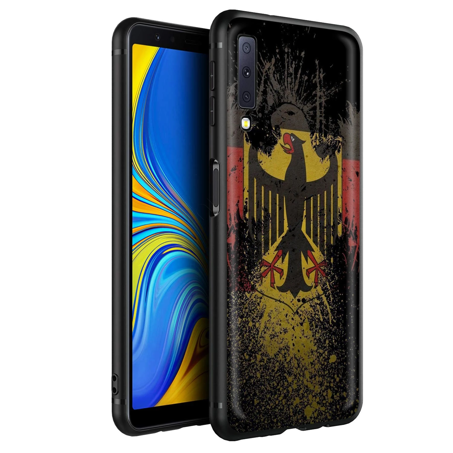 Чехол с немецким флагом для Samsung Galaxy J6 A9 A8 A7 A70 A6 A5 A50 A40 A30 A3 A10 A51 A71 A81 A91 2018 | Мобильные