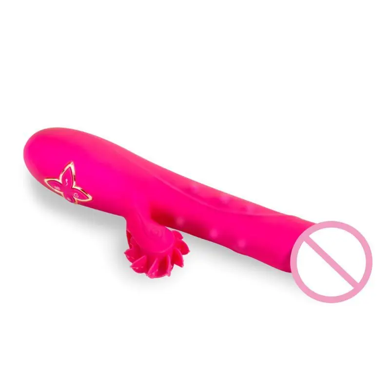 Водонепроницаемый вибратор 7 телескопических и вибрирующих режимов с