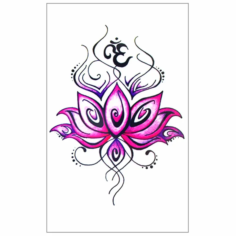 

Krasivyy temporary tattoos stickers flash tattoos cool India flowers and butterfly paste makeup girls body water transfer paper