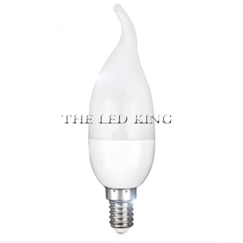 1X 10X 6 шт./лот Светодиодная лампа свеча E14 светодиодный светильник 220V 240V 5W 7W