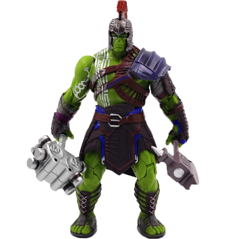 Hulk-A NO BOX Disney Мстители Marvel 3 Ragnarok военный молоток боевой топор подвижный Гладиатор Халк ПВХ фигурка Модель Детская игрушка A49 - Цвет: Hulk-A NO BOX