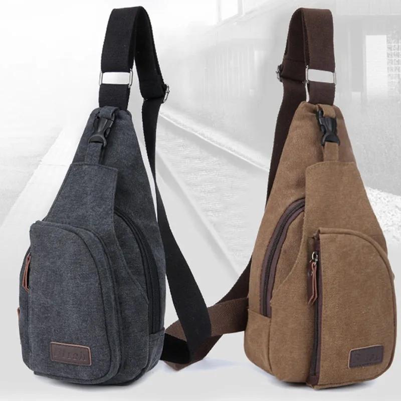 Горячая Многофункциональный Для мужчин Груди Сумка Винтаж Crossbody сумки