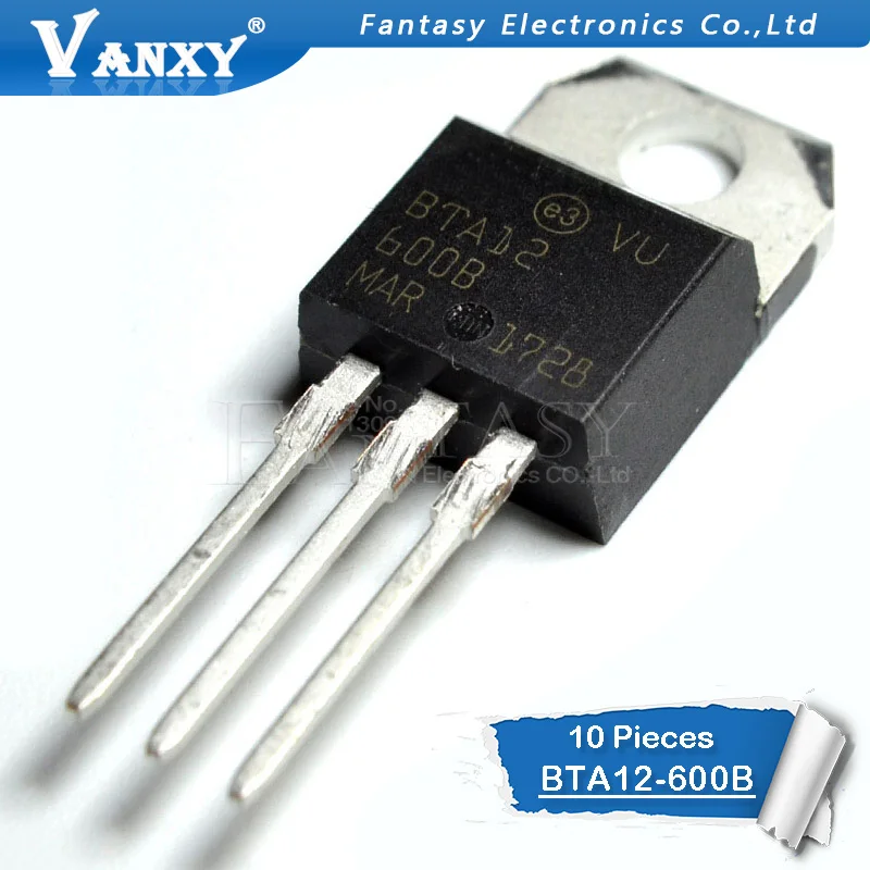 10 шт. BTA12 600B 220 600 TO220 Новый и оригинальный IC| |