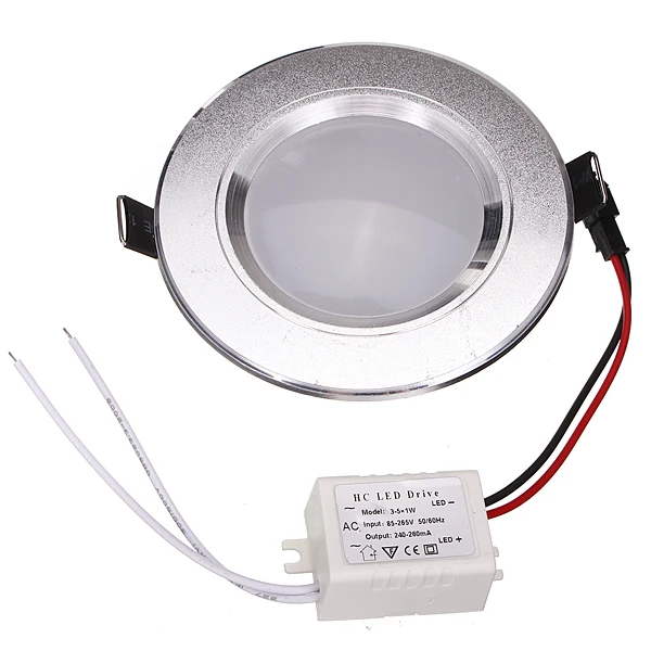 

Jiguoor Led Panel downlight lamp Ultra Thin 3w Round ceiling recessed downlights round led panel light+Driver