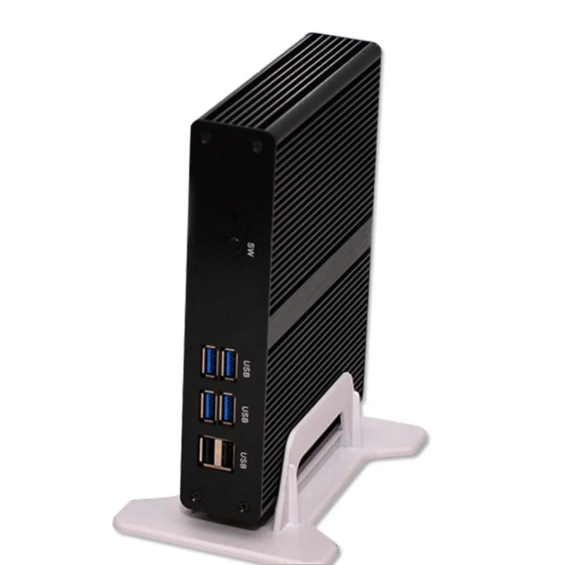 Безвентиляторный Intel Dual Core Mini PC Pentium 2117U 1 8 ГГц Windows7/8/10 мини компьютер с HD Графика