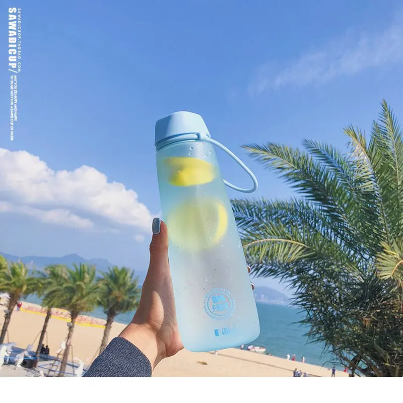 Спортивная бутылка для воды многоразовая бутылка для воды BPA-Free пластиковая Спортивная фляга для путешествующих герметичная для спортзала кемпинга и езды на велосипеде